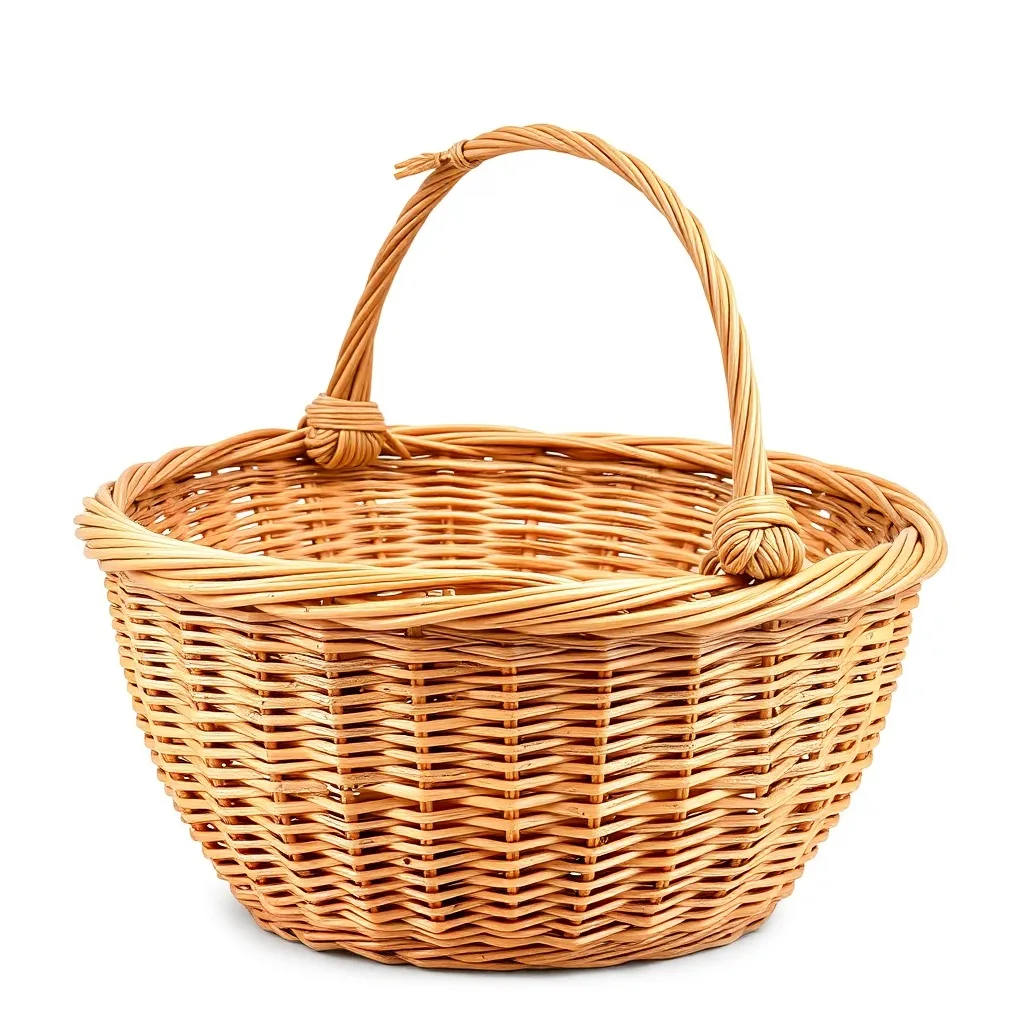 Panier de marché osier naturel pour épicerie fine et AMAP en gros professionnel